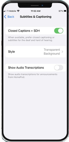 benefits of call captioning on a cell phone